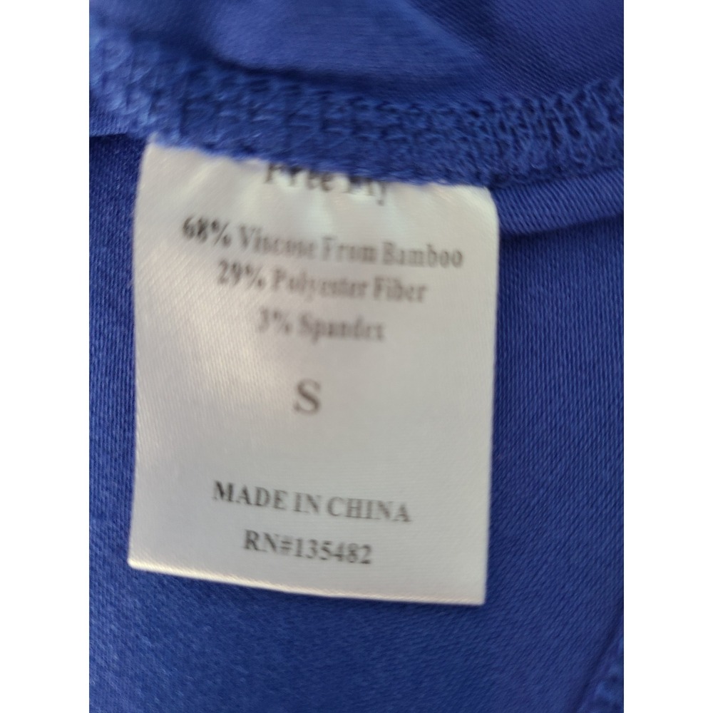 Free Fly Fayettechill Bamboo Long Sleeve Sun Shirt Blue Thumbholes Womens Small - Picture 6 of 7